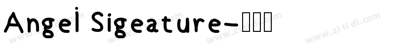 Angel Sigeature字体转换